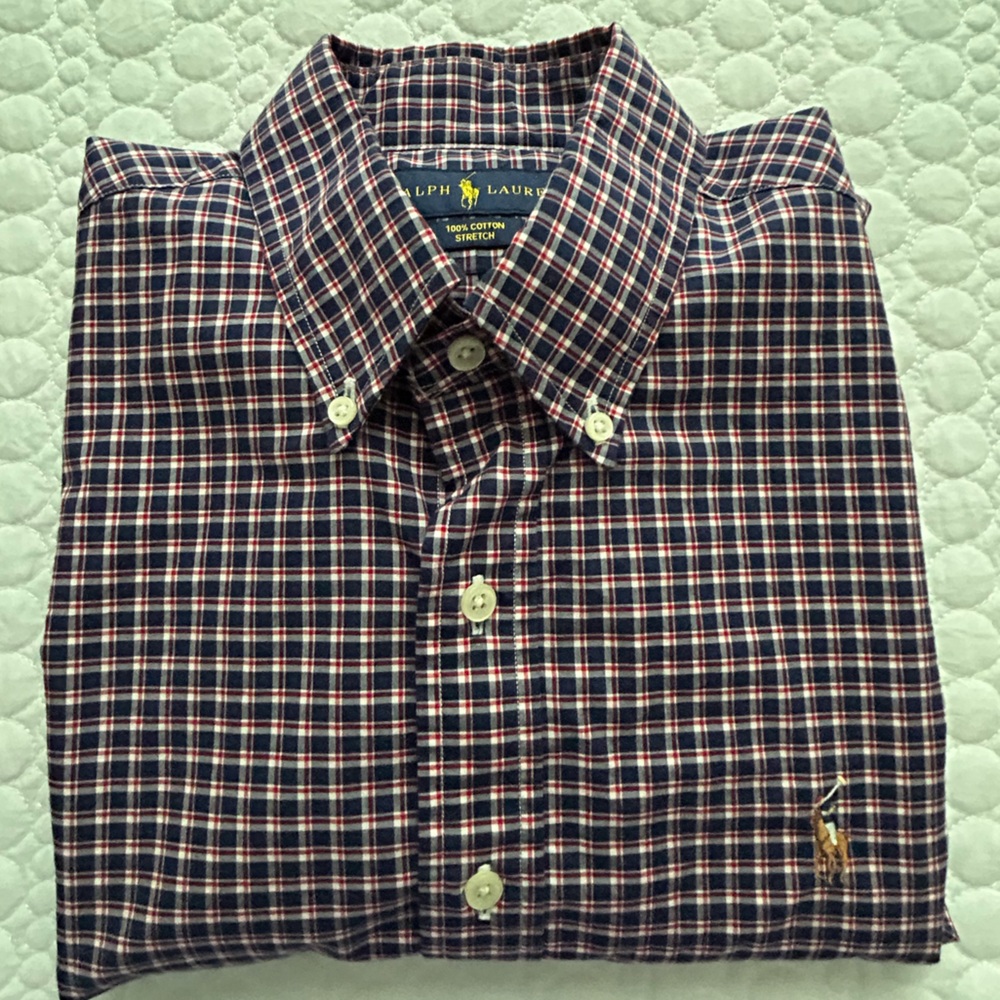 Polo Ralph Lauren Men's Poplin 100% Cotton Stretch Button Down Shirt Size Small - Picture 5 of 5